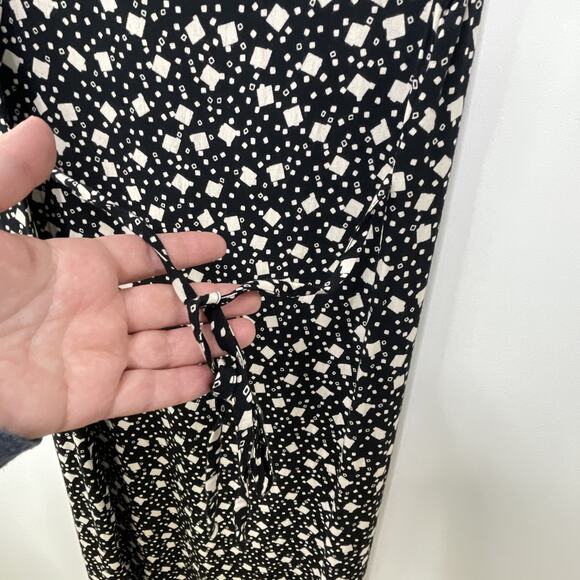 Vintage 90s Y2K Casual Corner Annex Maxi Dress Tank Slits Geo All Over Print 8 - Picture 7 of 10